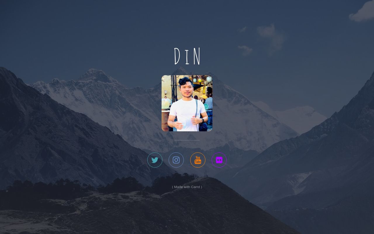 Carrd profile picture for @din